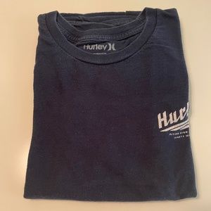 Hurley Logo Tee Navy Blue